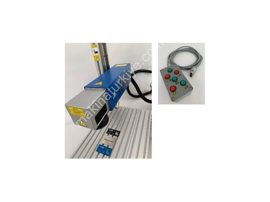 200x200 mm 100W Markalama Alanlı Fiber Lazer Markalama Sistemi