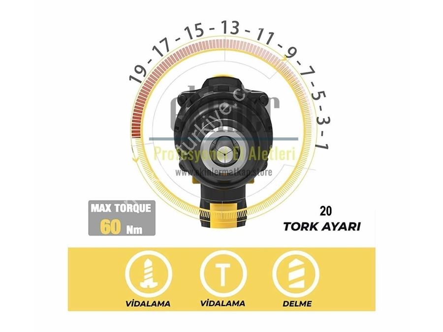 88Vf (Çelik Gövdeli) Darbeli Şarjlı Vidalama Matkap Seti
