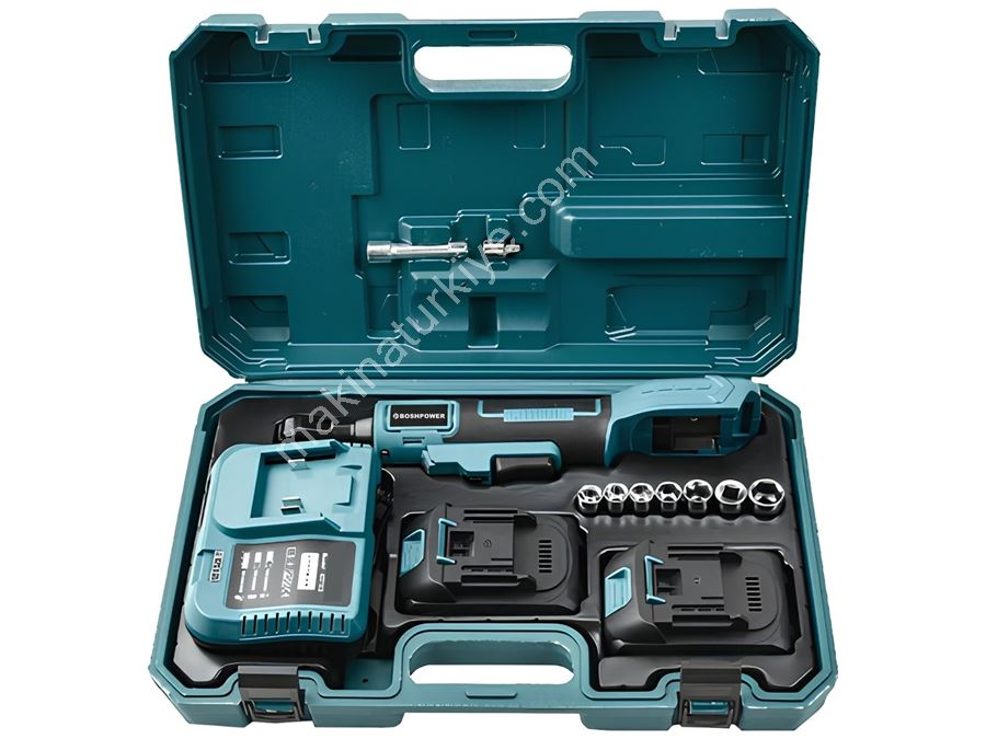 21V Akülü Darbeli Cırcır Kolu – 3/8'' Profesyonel Somun Sıkma & Sökme