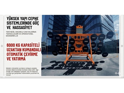 6000 Kg Kapasiteli Vakumlu Cam Kaldırma Sistemi - 0