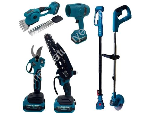 6-Item 1-in-1 Cordless Garden Maintenance Set 21V 3Ah