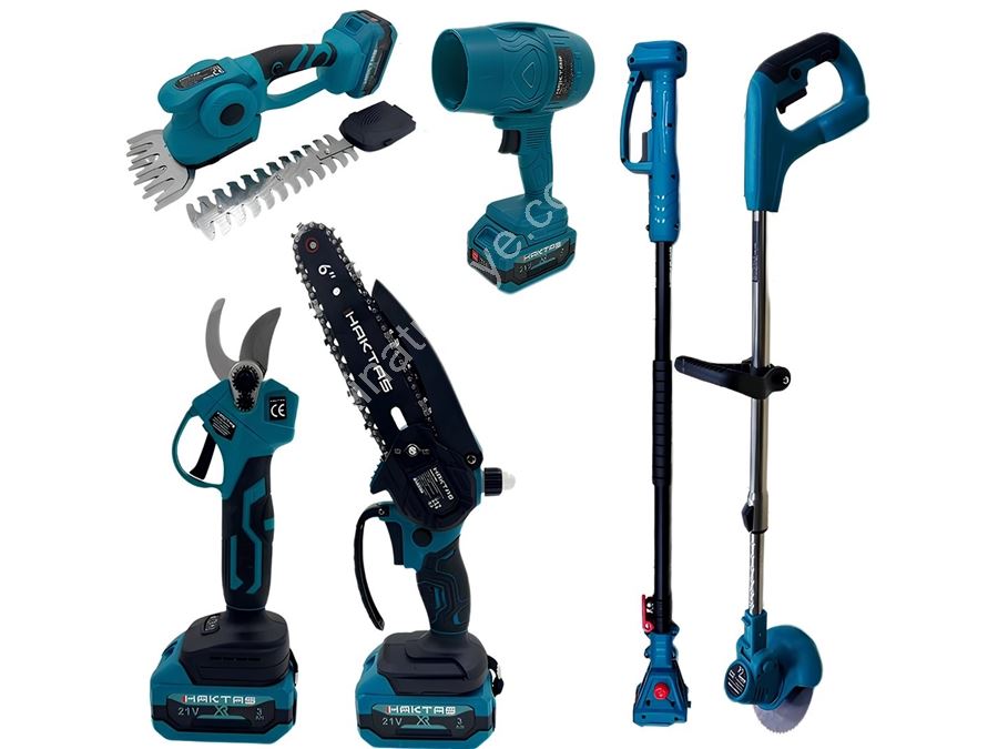 6-Item 1-in-1 Cordless Garden Maintenance Set 21V 3Ah