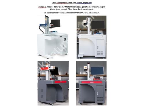Fiber Markalama Makinesi 50 Watt Masalı Sistem