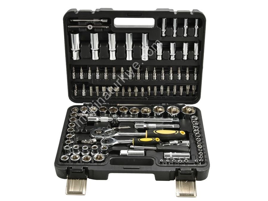 Tam Profesyonel 108 Parça Usta Lokma Takımı Parlak Çelik