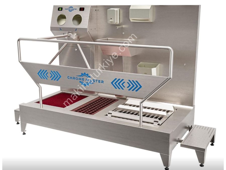 304 Kalite Paslanmaz Çelik Hijyen Bariyeri Yatay Fırçalı