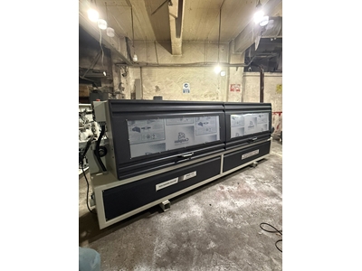 Machine à coller les bords PVC avec fraisage avant et coupe de tête et de fin - 1