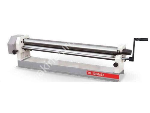 1300x75x1,5 mm Kıvırmalı Kollu Manuel Silindir Makinası 