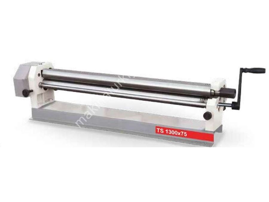 1300x75x1,5 mm Kıvırmalı Kollu Manuel Silindir Makinası 