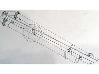 Насосный шланг (фил) 5,5'' 4000 мм с двойным фланцем - 1