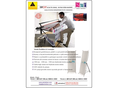 Sıcak Tel Kumaş - Bayrak Kesim Makinesi - - 6