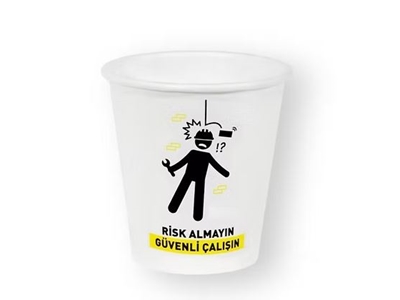 5 Oz Tek Katlı Karton Bardak - 0