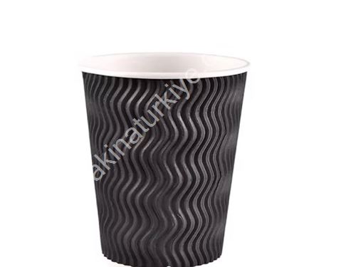 Gobelet en carton double paroi ondulé de 8 Oz
