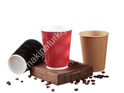 Gobelet en carton double paroi ondulé de 14 Oz