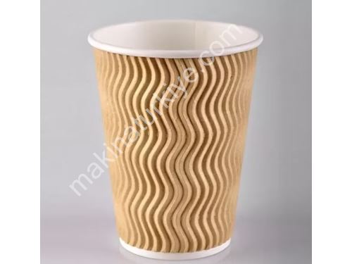 Gobelet en carton double paroi 14 Oz Ripple