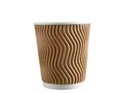 14 Oz Ripple Çift Katlı Karton Bardak  - 1