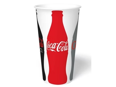 14 Oz Tek Katlı Soğuk İçecek Karton Bardak - 1