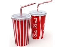 22 Oz Tek Katlı Soğuk İçecek Karton Bardak