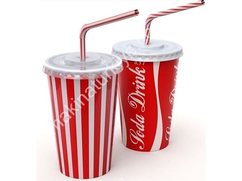 22 Oz Tek Katlı Soğuk İçecek Karton Bardak