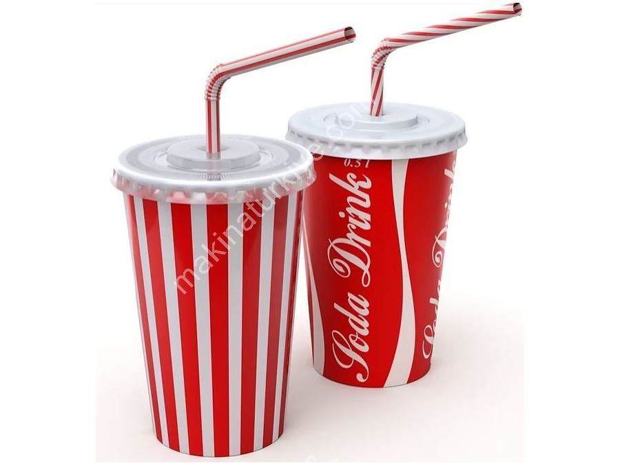 22 Oz Tek Katlı Soğuk İçecek Karton Bardak