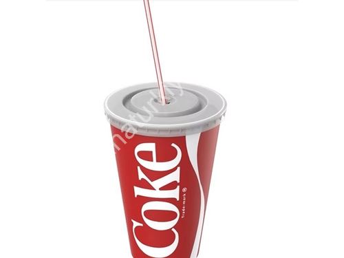32 Oz Tek Katlı Soğuk İçecek Karton Bardak