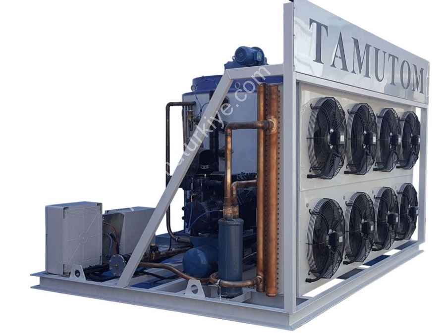 10000 Kg/Gün Deniz Suyu Yaprak Buz Makinesi