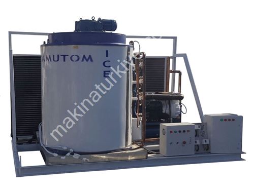 15000 Kg/Gün Deniz Suyu Yaprak Buz Makinesi