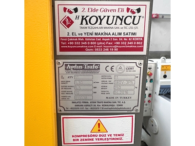 Aydın Trafo Marka 11 Kw 500 Lt Vidalı Kompresör Set - 1