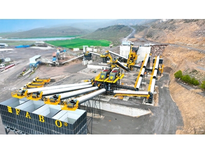 500 Ton/Saat Sabit Taş ve Maden Kırma Eleme Tesisi
