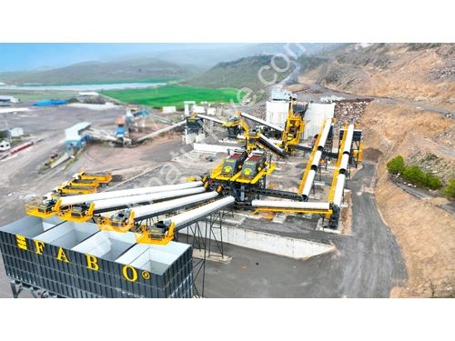 500 Ton/Saat Sabit Taş ve Maden Kırma Eleme Tesisi