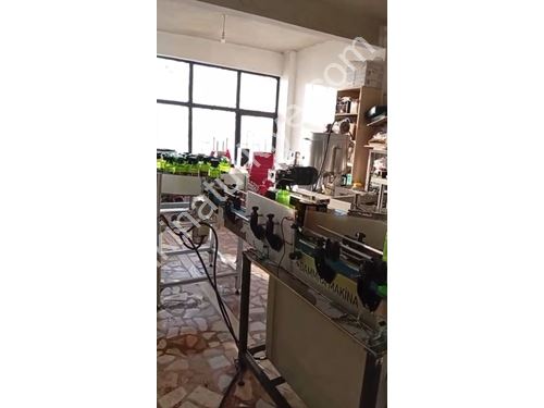 4 Nozullu Tam Otomatik Servo Etiketleme, Dolum Ve Kapak Sıkma Makinası
