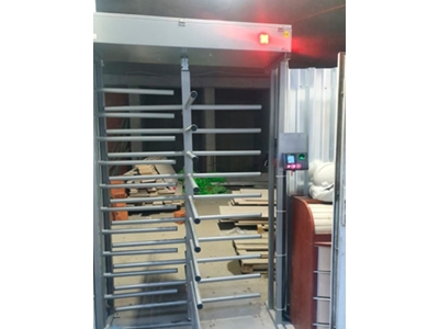 Half Cage Eco Model Painted Full Height Turnstile