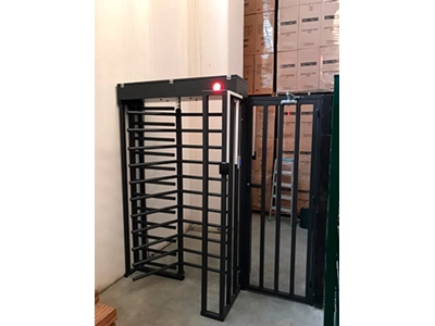 Half Cage Type Painted Full Height Turnstile - 1