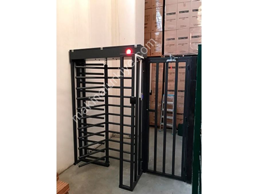 Half Cage Type Painted Full Height Turnstile
