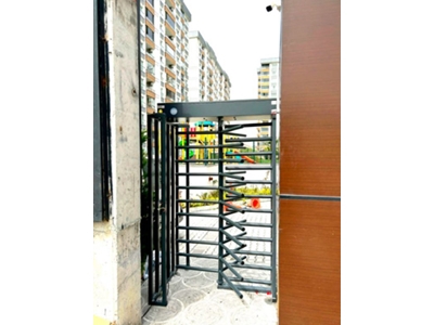 Half Cage Type Painted Full Height Turnstile