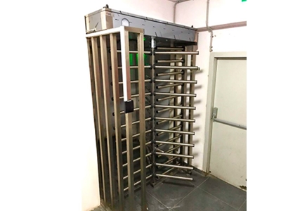 Half Cage Type Stainless Steel Full Height Turnstile - 1