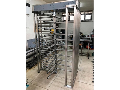 Half Cage Type Stainless Steel Full Height Turnstile - 0
