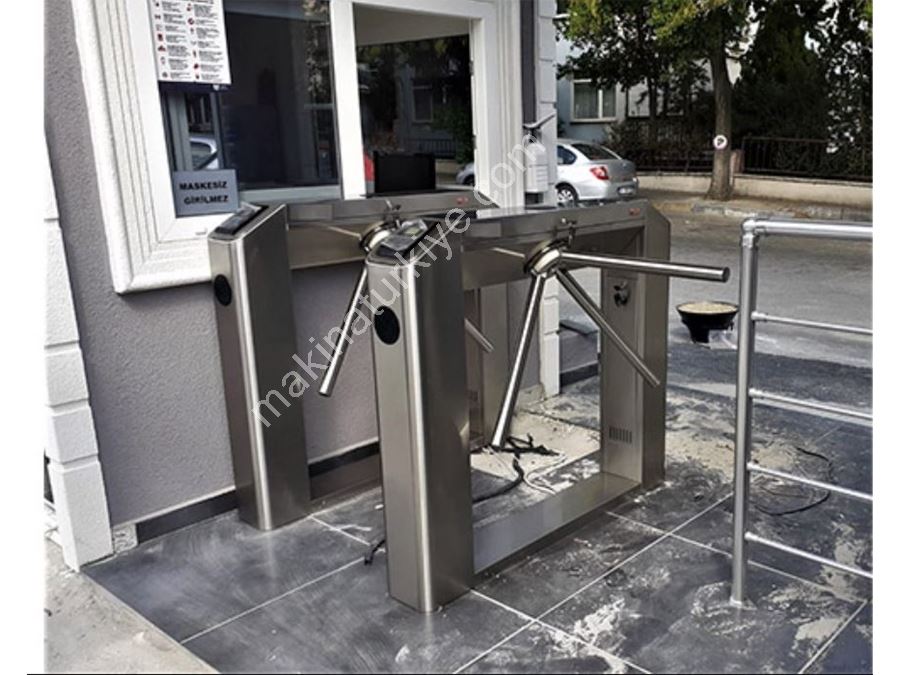 Çift Ayak Elit Model Paslanmaz Tripod Bel Turnike