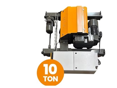 10 Ton Kapasiteli Arabalı Vinç