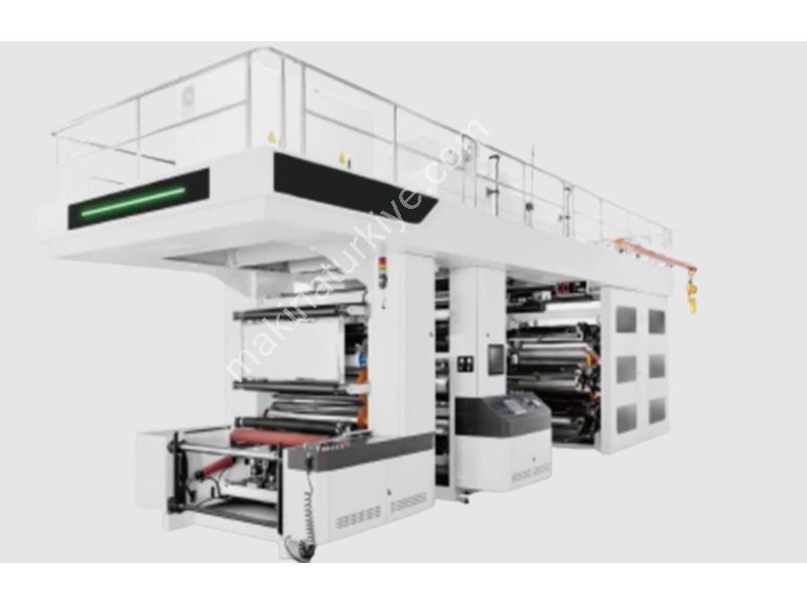 6 Color Servo Gear Driven CI Type Drum Flexo Printing Machine