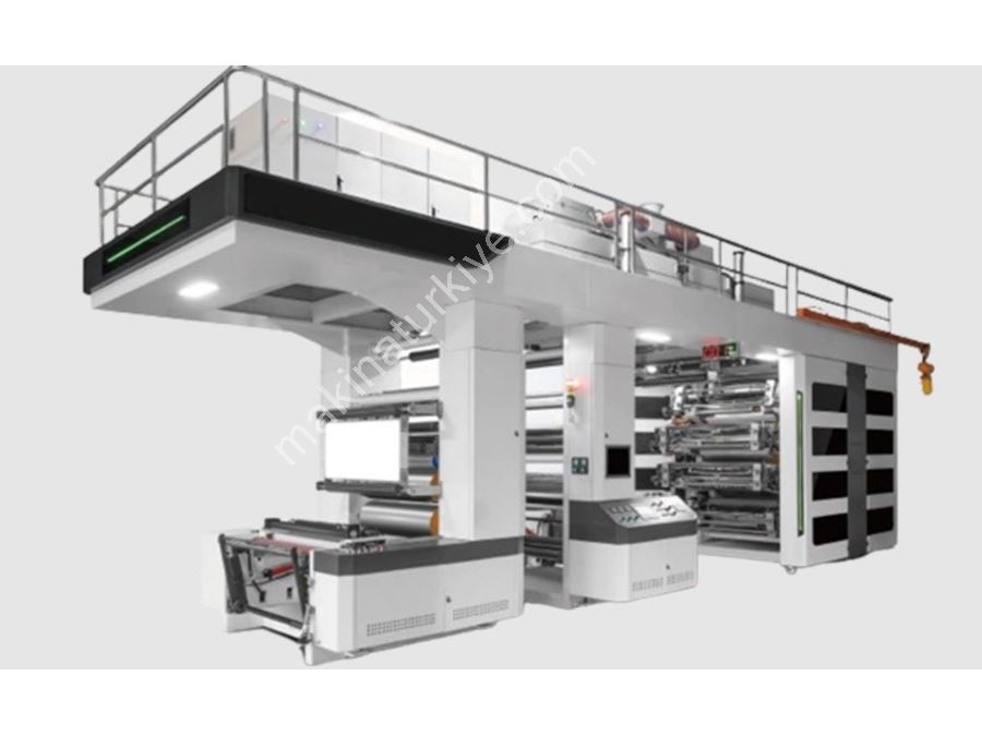 8 Farben Servo Zahnradgetriebene CI-Typ Trommel-Flexodruckmaschine