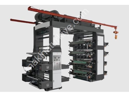 8 Renk Kule Tipi Yüksek Hızlı Flexo Baskı Makinesi