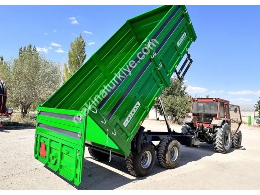 Remorque tandem à benne basculante de 12 tonnes