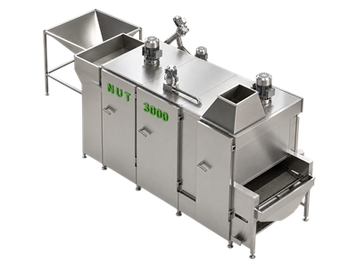 Machine à rôtir des fruits secs à combustible bio-coque 175-350 Kg/heure - 0