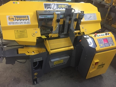 KME 280 Ekranlı Tam Otomatik Düz Kesim Şerit Testere Makinası - 0