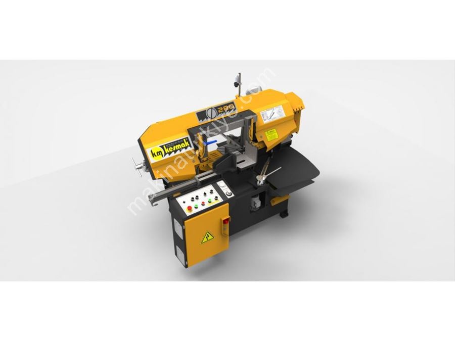 KMY DG 280 Yarı Otomatik Açılı Kesim Şerit Testere Makinası
