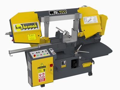KMY DG 400 Yarı Otomatik Açılı Kesim Şerit Testere Makinası - 0