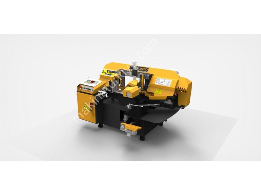 KME DG 280 Ekranlı Tam Otomatik Açılı Kesim Şerit Testere Makinası