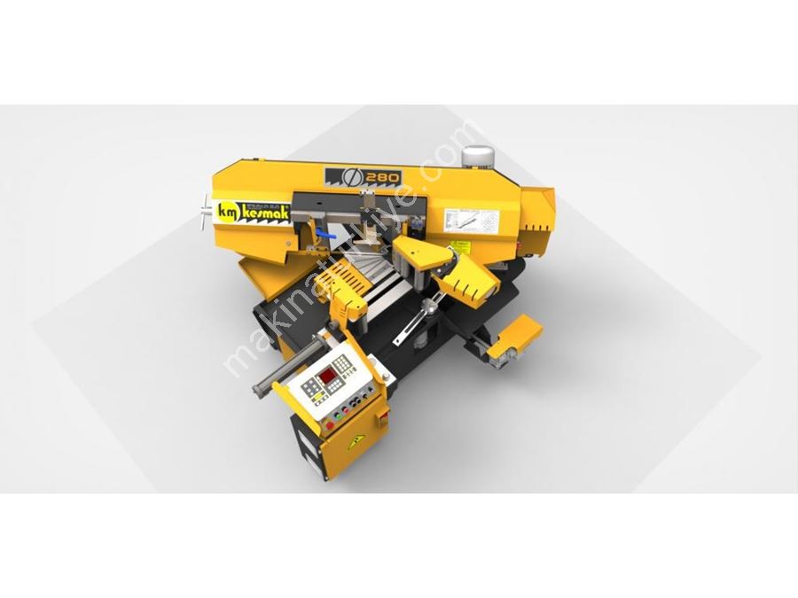 KME DG 280 Ekranlı Tam Otomatik Açılı Kesim Şerit Testere Makinası