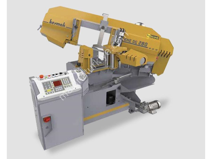 KME DG 280 Ekranlı Tam Otomatik Açılı Kesim Şerit Testere Makinası