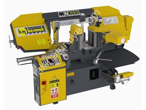 KME DG 350 Ekranlı Tam Otomatik Açılı Kesim Şerit Testere Makinası